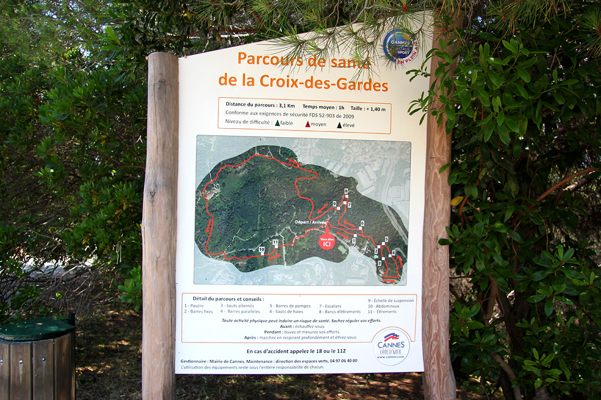 Croix des gardes - Parcour de santé 2 - Bleu Regard