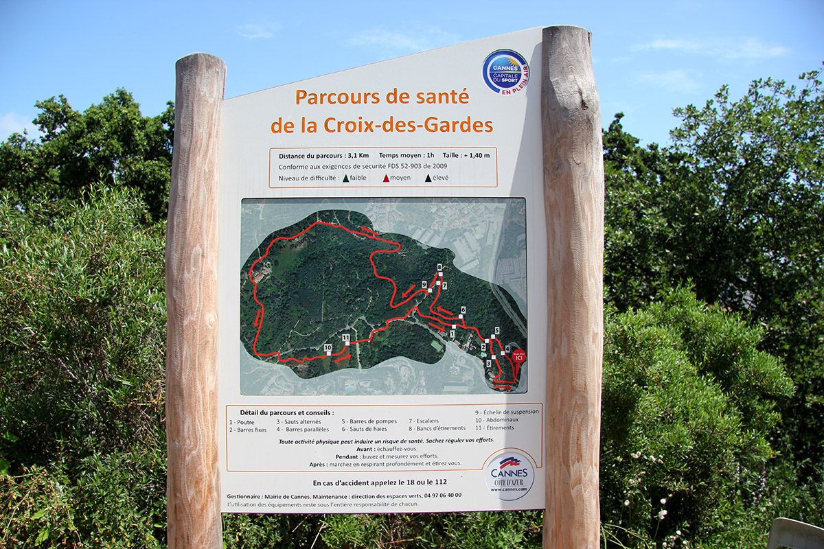 Croix des gardes - Parcour de santé - Bleu Regard